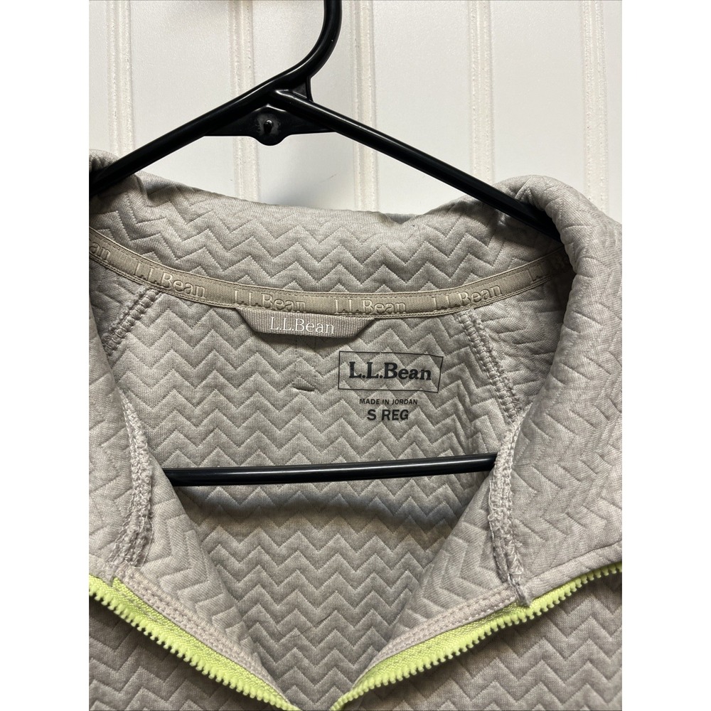 L.L.Bean Quarter Zip Up, Quilted Pattern, Women's Pull Over Preppy Soccer Mom - Picture 3 of 8